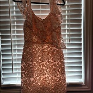 Club Monaco Pink Mix Lace Dress
